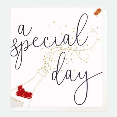 A special day card by Caroline Gardner can be sent for any celebration wedding anniversary engagement etc