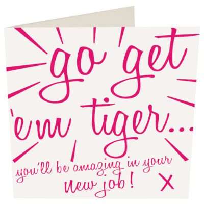 New job card which is bright bold and cheerful by Caroline Gardner