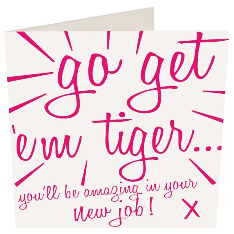 New job card which is bright bold and cheerful by Caroline Gardner