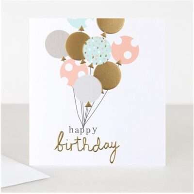 Happy Birthday balloons Card Caroline Gardner