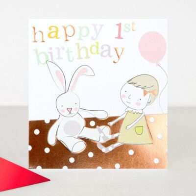 Children's 1st Birthday card rom Caroline Gardner