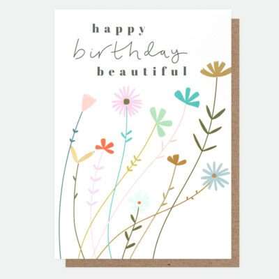 Fleur Beautiful Birthday Card by Caroline Gardner
