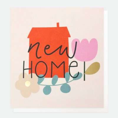 Floral House New Home Card