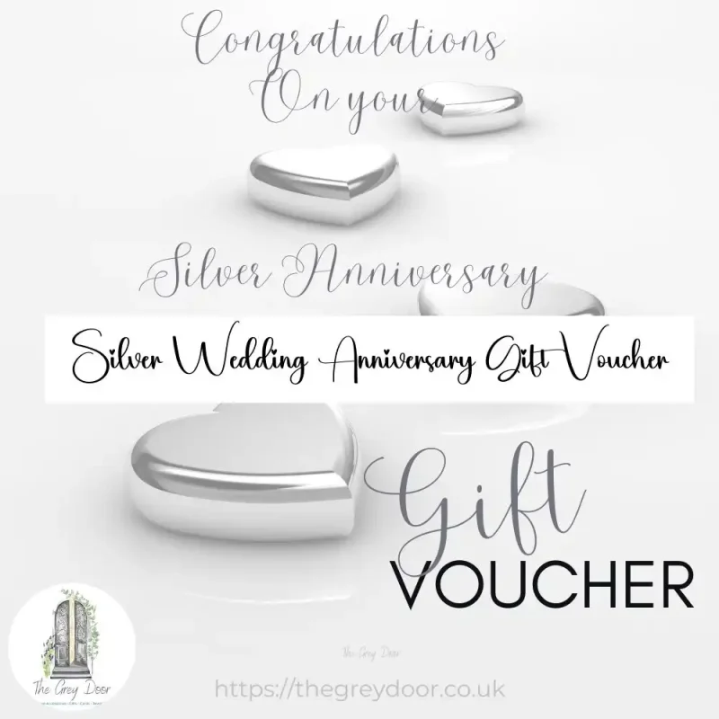 Silver Wedding Anniversary Gift Voucher