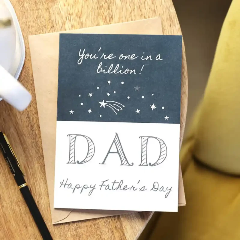 Youre One in a Billion Dad Fathers Day Card