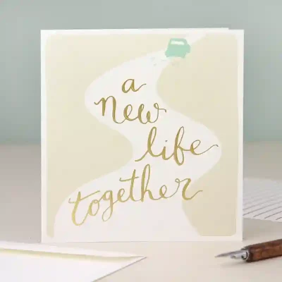 A New Life Together - Caroline Gardner Wedding Card