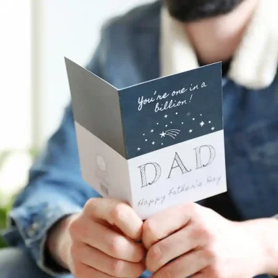 Youre one in a billion dad greeting card