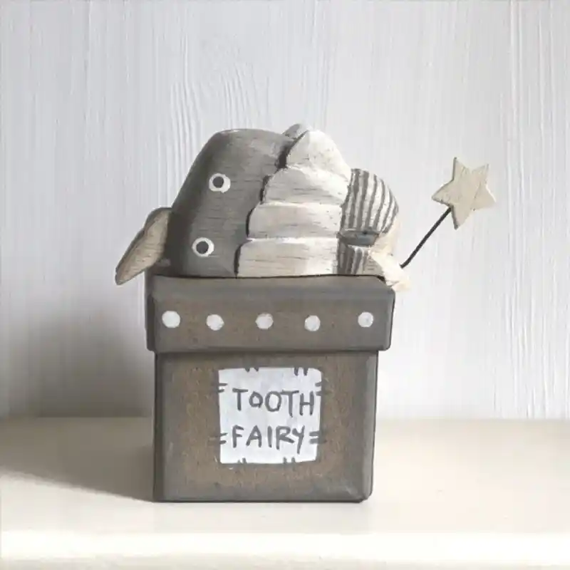 East Of India Fairy Tooth Box Natural