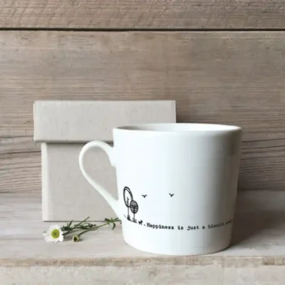 Wobbly Mug - Happiness Is Just A Biscuit Away