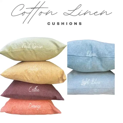 Cotton Linen. Cushions 18Inch
