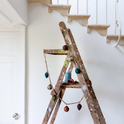 Vintage Bauble Garland On Rope