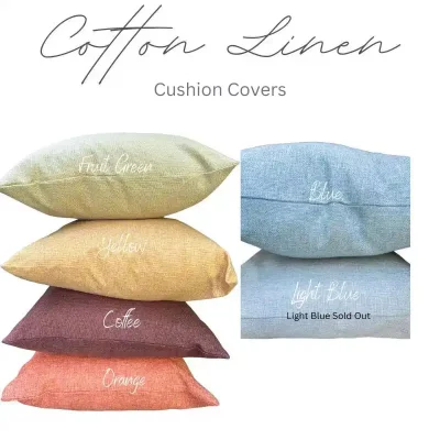 Cotton Linen Cushion Covers 18 Inch