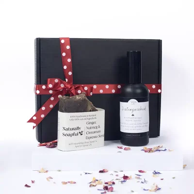 Distinguished Aromatherapy Gift Set with Espresso Coffee Scrub Soap Bar