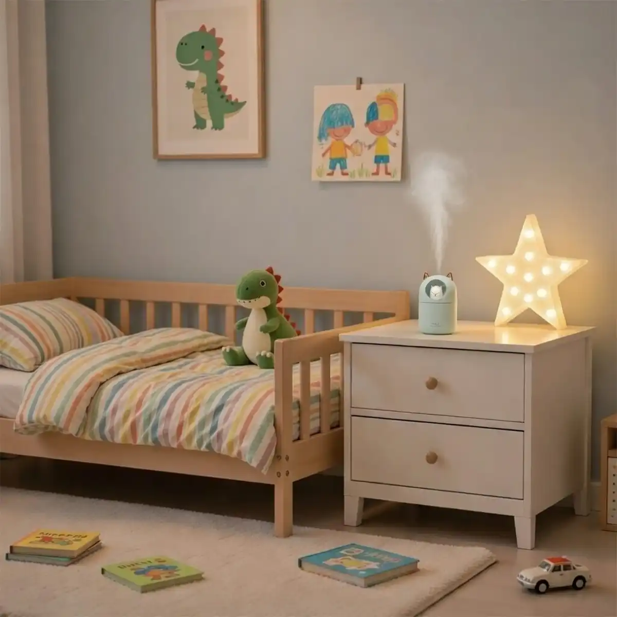 Cute Cat Essential Oil Diffuser With Nightlight - Image 2