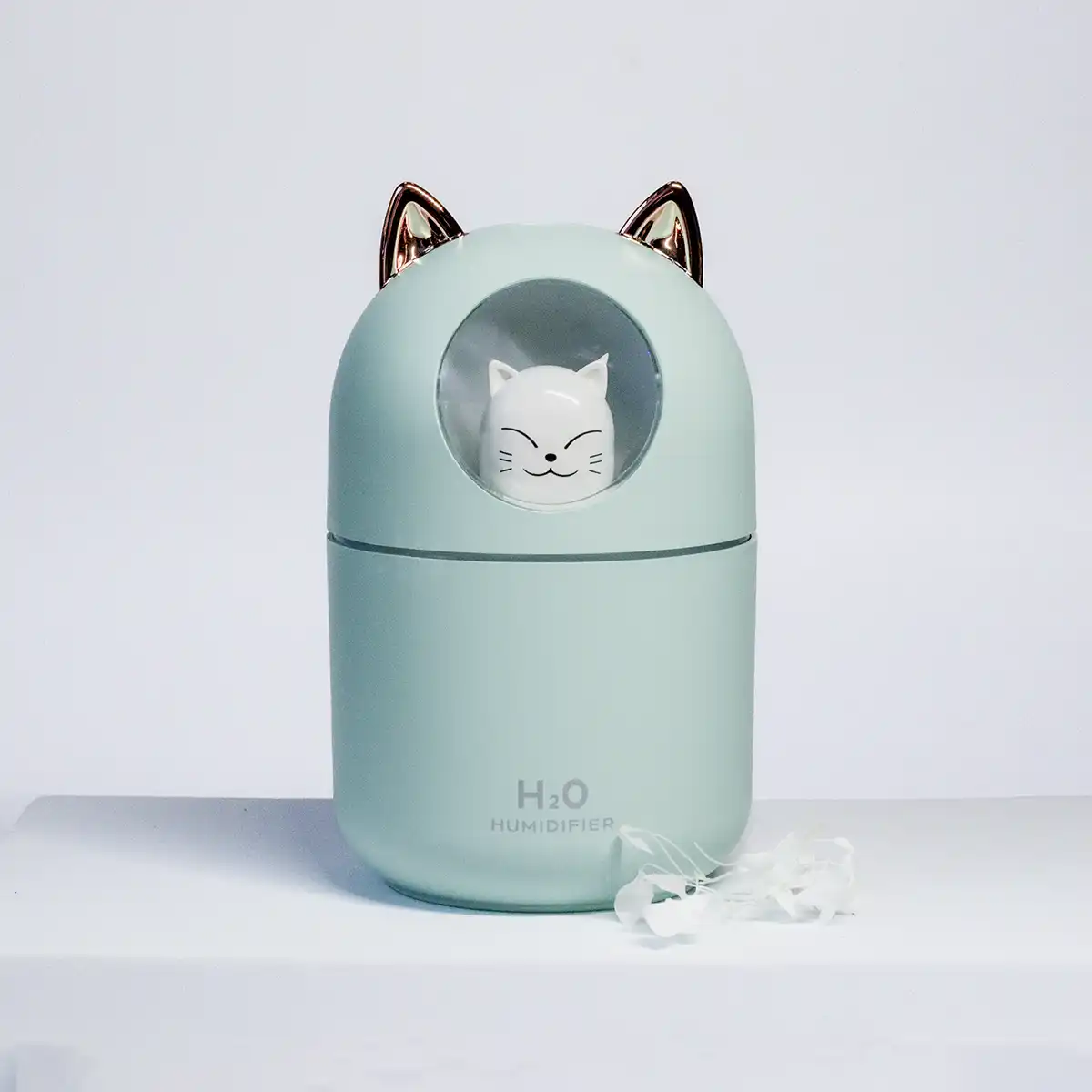 Cute Cat Essential Oil Diffuser With Nightlight